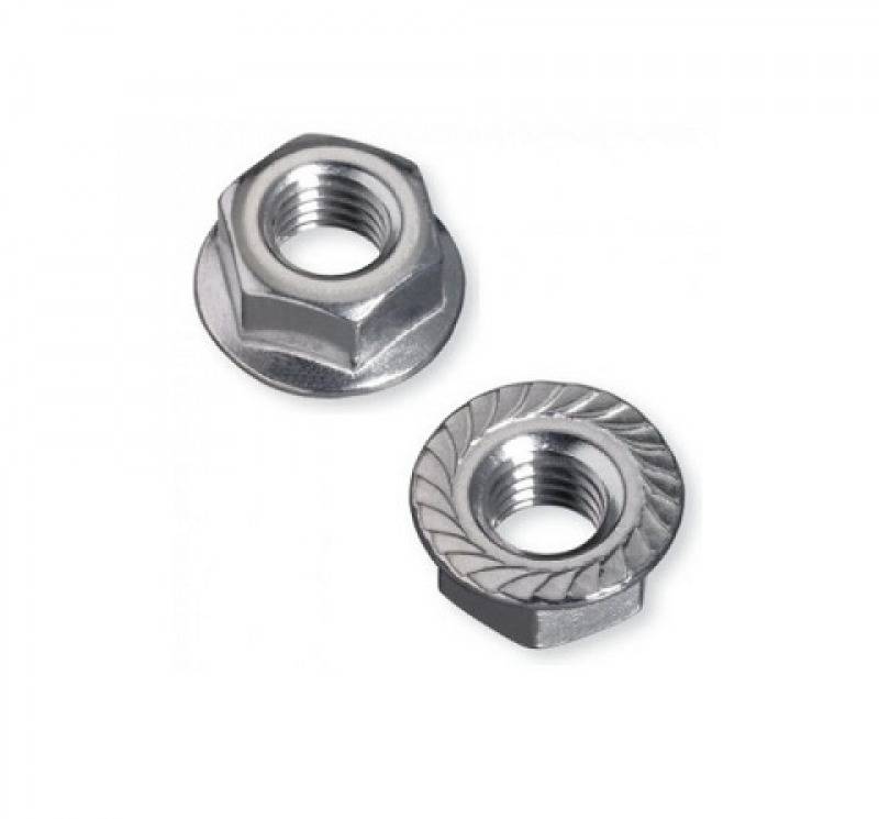 Гайка с фланцем 16 оцинк. DIN 6923